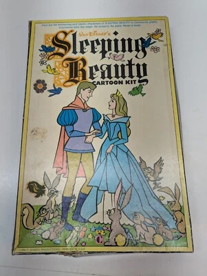 Walt Disney's Sleeping Beauty Colorforms Cartoon Kit Vintage Near Complete Toy - Image 1 of 4