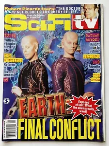 Sci-Fi TV Magazine #4 April 1999 -Earth Final Conflict Cover Photo -X-Files Trek - Picture 1 of 11