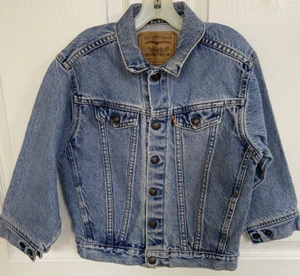 Chaqueta vaquera Levi Strauss NIÑOS talla 7 camionero - Imagen 1 de 13