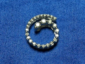 14K Weißgold Diamant Love Is A Journey Anhänger 2,4g - Bild 1 von 7