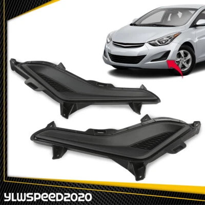 2 крышки противотуманных фар подходят для передних левых и правых Hyundai Elantra 2014 2015 2016 годов выпуска - Изображение 1 из 4
