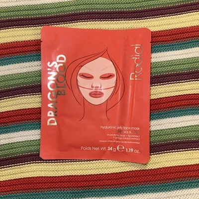 Rodial Dragon's Blood Hyaluronic Jelly Face Mask ~ Hydrate Tone ~ 34g Single Use - Image 1 of 2