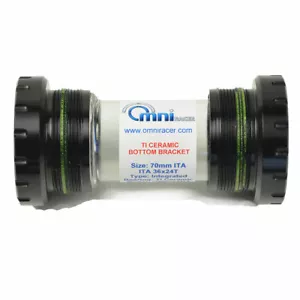 OMNI Racer WORLDS LIGHTEST Ti CERAMIC Hollowtech II Bottom Bracket ITALIAN 70mm - Picture 1 of 17