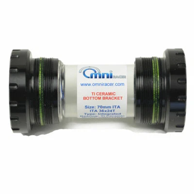 OMNI Racer WORLDS LIGHTEST Ti CERAMIC Hollowtech II Bottom Bracket ITALIAN 70mm  - Image 1 of 4