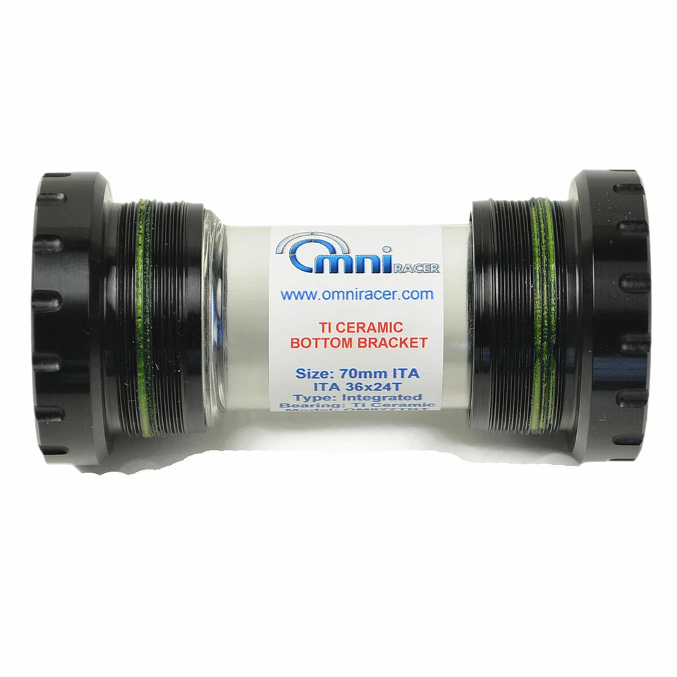 OMNI Racer WORLDS LIGHTEST Ti CERAMIC Hollowtech II Bottom Bracket ITALIAN 70mm  - Image 1 of 4