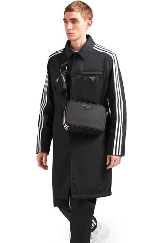 Nuovo! Prada x Adidas Re Nylon Track Coat Nero ART: HN3988 Taglia M