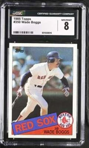 1985 TOPPS #350 WADE BOGGS CGC 8 NM/MINT RED SOX 1658 - Picture 1 of 2
