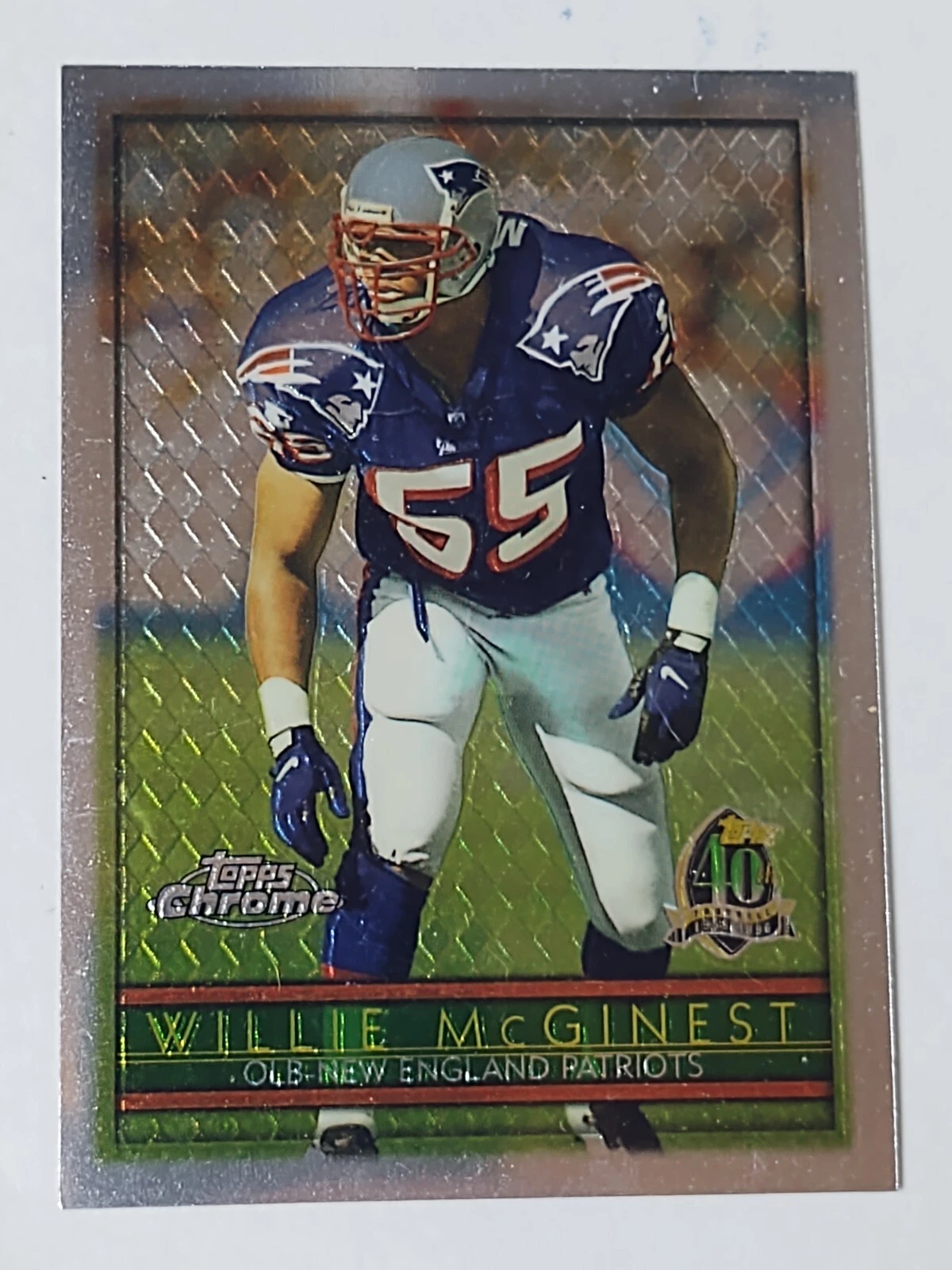 1996 TOPPS CHROME WILLIE MCGINEST FOOTBALL CARD #70