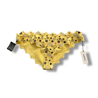 Parte inferior de bikini Marysia Swim Honolulu Zig Zag Banana Bandana nueva con etiquetas talla pequeña Foto 1 de 4
