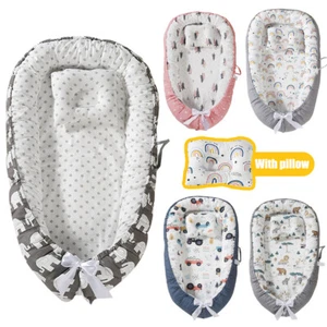 Portable Baby Nest Bed Lounger Pod Cot Bed Bassinet Crib Animals Pattern - Bild 1 von 14
