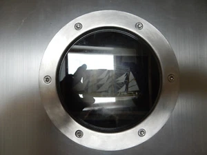 Sichtfenster für Briefkasten Hundebox Bullauge Edelstahl Lettermann V2A - Bild 1 von 6