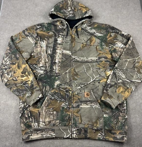 Sudadera con Capucha Carhartt Para Hombres 2XL T RealTree Camuflada Cremallera Completa Camoflouge K289 977 - Imagen 1 de 16