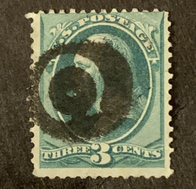 Sello de Estados Unidos R2/31 de los años 1870 Scott? 3c UNH Muy Bonito Elegante Cancelación Foto 1 de 2