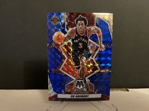 2021-22 NBA Mosaic Og Anunoby #60 Blue (/99) Prizm Parallel Card