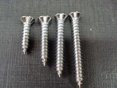 100 pcs #10 with #8 phillips oval head chrome trim screws GM Pontiac Oldsmobile - Image 1 of 2