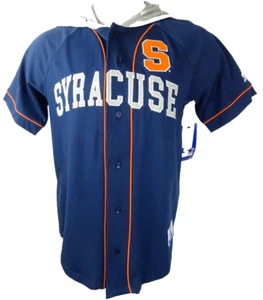 Sudadera con capucha Syracuse naranja NFL Starter para hombre con botones manga corta - Imagen 1 de 8