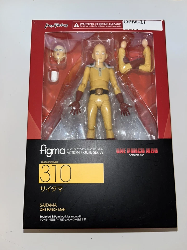 Figma One Punch Man Saitama Action Figure Max Factory 310 - Image 1 of 2
