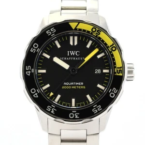 IWC Aquatimer Automatic 2000 IW356801 Black Dial Stainless Steel Men's Watch - Picture 1 of 7