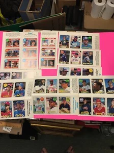 1990 Baseball Cards Magazine BBC UNCUT 39 Card Lot - Picture 1 of 14