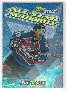 2000-01 Topps Stars All-Star Authority #ASA9 Joe Sakic
