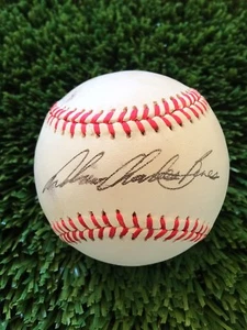 ANDY BENES VOLLER NAME SIGNIERT NATIONAL LEAGUE BASEBALL CARDINALS PADRES MARINERS - Bild 1 von 2