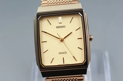 Vintage 1996 Near MINT Seiko Dolce 5E61-5A00 Gold Tank Tungsten Qz Ladies Watch - Image 1 of 4