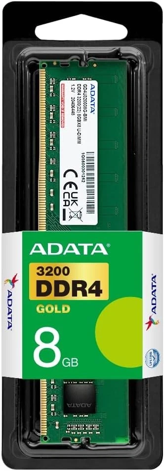 MEMORIA ADATA 8GB DDR4 3200MHZ C22 1X8GB AD4U32008G22-SGN - Immagine 1 di 1