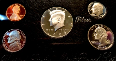 1996 Silver Proof Set U.S. Mint Original Government Packaging OGP COA 90% Silver - Image 1 of 4