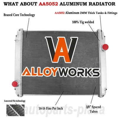 3 Row Radiator Fit Freightliner FL50/FL60 FL70 FL80 FL90 Truck BHTB7596 BHTB7597 Foto 1 de 4