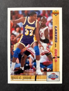 MICHAEL JORDAN 1991-92 UPPER DECK CARD #34 (WITH MAGIC JOHNSON) -#110925I - Bild 1 von 2