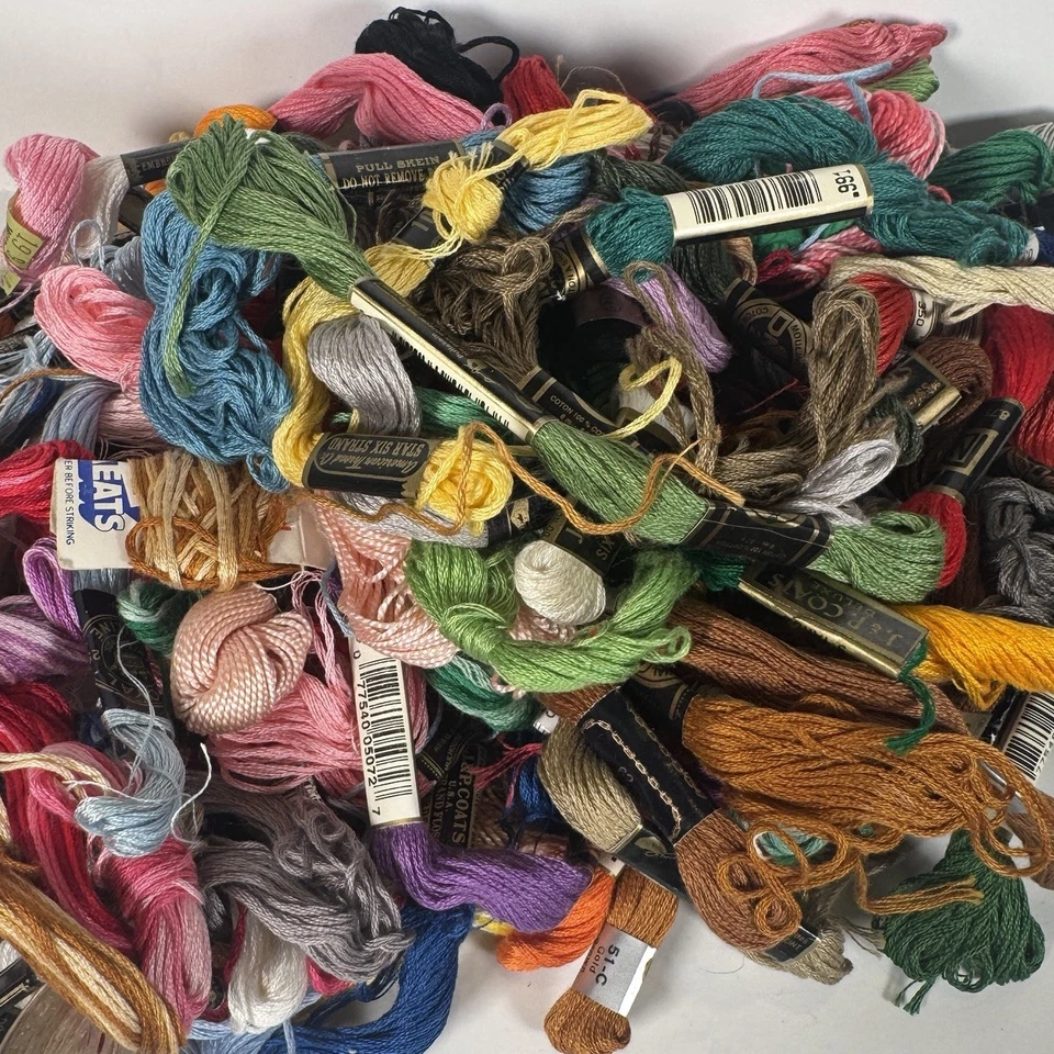 Embroidery Floss 100 Pieces Various Brands - Image 1 of 4