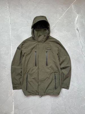 Marmot Membrain Hooded Jacket Khaki Size S Mens - Image 1 of 4