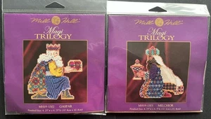 Mill Hill Magi Trilogy Beaded Cross Stitch Kits Gaspar And Melchior New 2011 - Picture 1 of 9