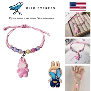 Cute Handmade BuBu Bracelet Braided Nylon Adjustable for Girls or Boys - Blue - Picture 1 of 6