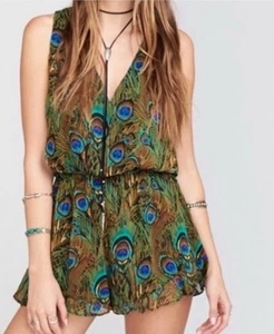 Show Me Your Mumu Riri Peacock Crossover Short V Front And Back Strampler Size XS - Bild 1 von 11