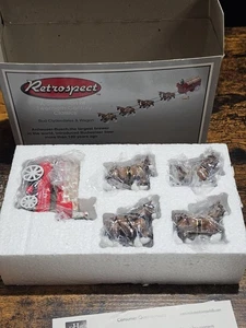 Vagón vintage PHB Budweiser con 8 Clydesdales, caja de baratijas con bisagras - Imagen 1 de 15