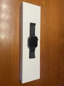 Apple Watch Series 7 Edelstahl Graphit, 45mm, Cellular, Milanaise-Armband - Bild 1 von 13