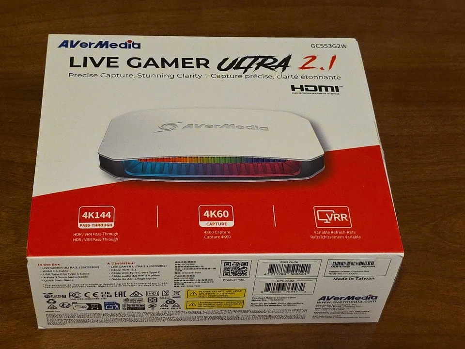 AVerMedia Live Gamer Ultra 2.1 [GC553G2] HDMI Capture Card  4k HDR - Image 1 of 2