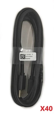 Lote de 40 cables de video para monitor de 6' nuevos OEM Dell KTJ8Y DisplayPort macho a macho Foto 1 de 2