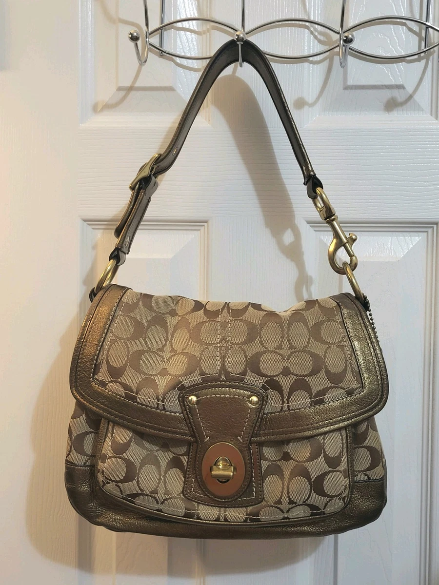 Coach Legacy Canvas Exterior Shoulder Bag Bags & Handbags for