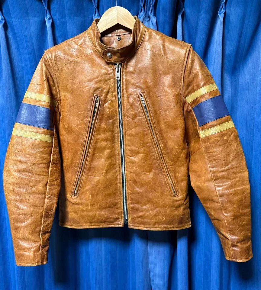 Rare VANSON Genuine Leather Jacket Men Size 36 / L Biker Motorcycle Jacket - Image 1 of 4
