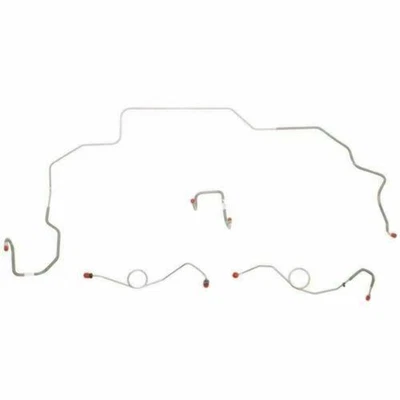 Dodge Coronet 1968-70 Kit de línea de freno delantero frenos de tambor juego de 4 piezas-RKT6801SS Foto 1 de 2