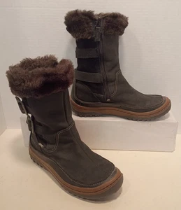 MERRELL women's Sz 8US/38.5EU "Decora Chant" Sport Hiking Snow Boot Black Suede - Picture 1 of 15