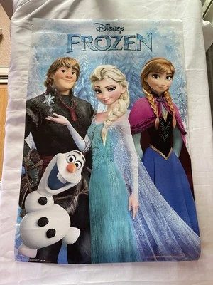 DISNEY FROZEN MOVIE ELSA ANNA KRISTOFF OLAF GROUP POSTER PRINT 22x34  Pre-owned Foto 1 de 4