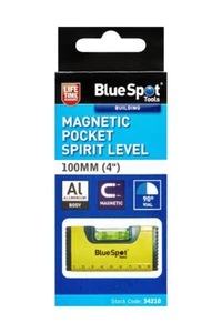 Spirit Level Mini Bolsillo Punto Azul Herramientas Magnéticas - Tamaño Hágalo Usted Mismo 100 mm de Largo MD3+PP - Imagen 1 de 6