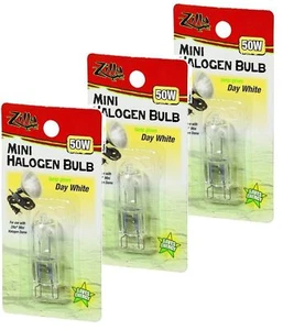 Zilla Mini Halogen Lamp Reptile Bulb, 50-watt, Day White (3 Pack) - Picture 1 of 1