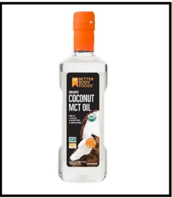 BetterBody Foods' Organic Coconut MCT Oil - Energy Boosting- Keto-Friendly - C8  - Image 1 of 4