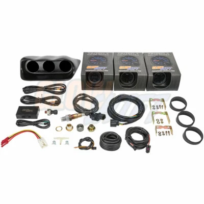 GlowShift Boost Oil Pressure Wideband Gauges + Dash Pod for 02-07 Subaru WRX - Image 1 of 4