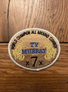 Rare Ty Murray x7x World Champion All Around Cowboy Patch Rodeo - Picture 1 of 2