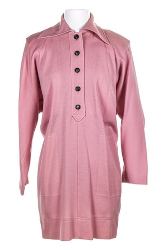 SAINT LAURENT (YSL) Yves Saint Laurent Rive Gauche Vestito Camicia Donna 36 Rosa N A